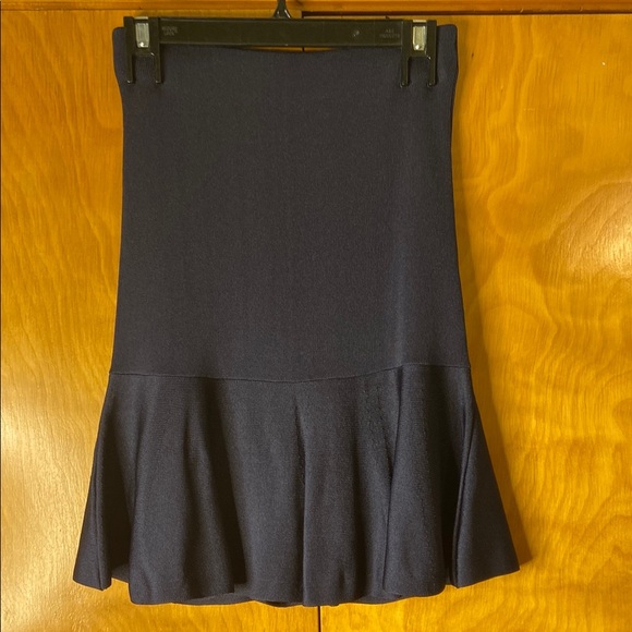 Mossimo Dutti Blue Mini Fit and Flare Skirt with Ruffled Style. Size S - Picture 6 of 10